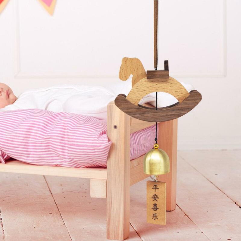 ชุดกระดิ่งลมพกพาได้ DIY อุปกรณ์ไม้ของเล่นงานศิลปะแบบแขวนประกอบง่ายเป็นของขวัญสวนกลางแจ้งการตกแต่งบ้านเด็ก