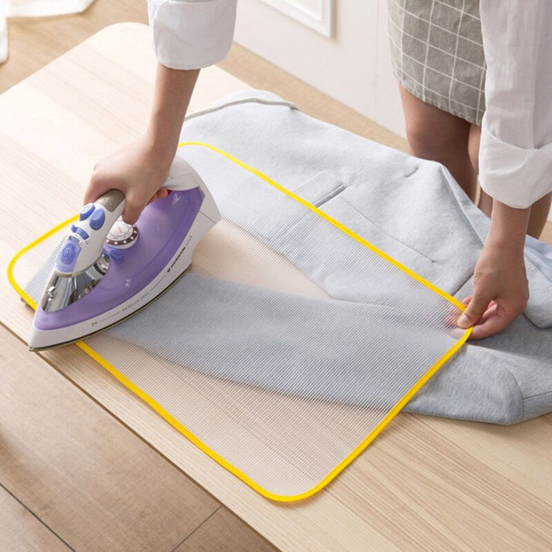 Heat Resistant Ironing Sewing Mesh Cloth Protective Insulation Pad Home Ironing Board Mat Anti-scalding Tools Random Color