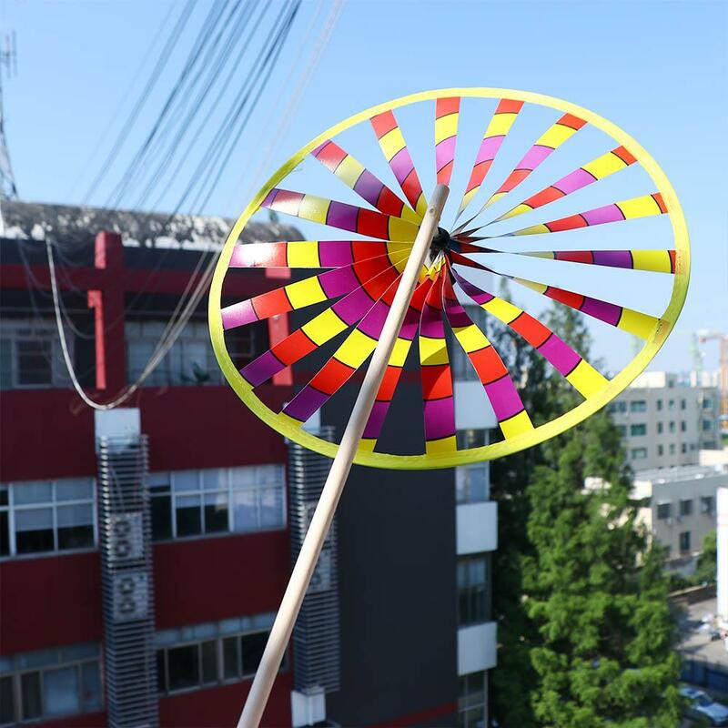 Brinquedo giratório de camada única para crianças, brinquedos rotativos, colorido, ao ar livre, presente para crianças, Wind Spinner