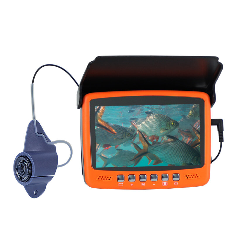 THEJLES – caméra de pêche sous-marine 1000 lignes HD, écran IPS de 4.3 pouces, détecteur de poisson avec 8 lumières infrarouges, peut allumer/éteindre