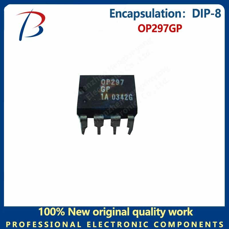 Chip de amplificador tampão OP297GP, DIP-8, integrado, 1pc