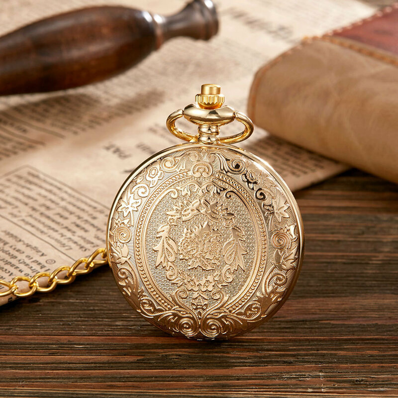Reloj de bolsillo de cuarzo plateado de lujo para hombres y mujeres, kragen de moda, cadena colgante, regalo de joyería steampun