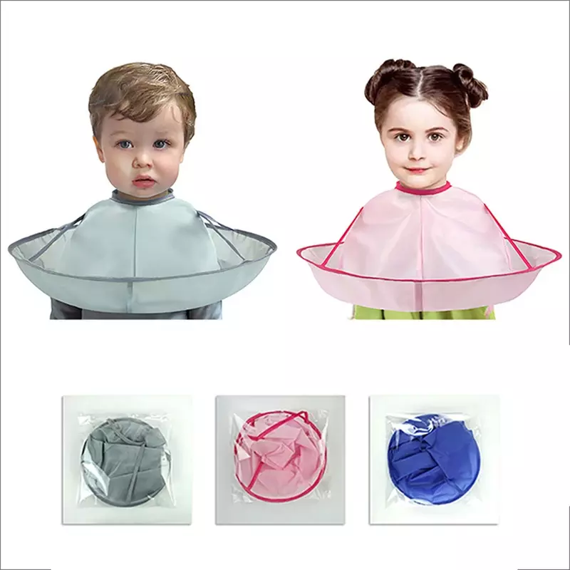 男の子と女の子のためのDIYヘアカット布、ヘアカット用の傘コート、子供、美容院、家庭用クリーニングプロテクター
