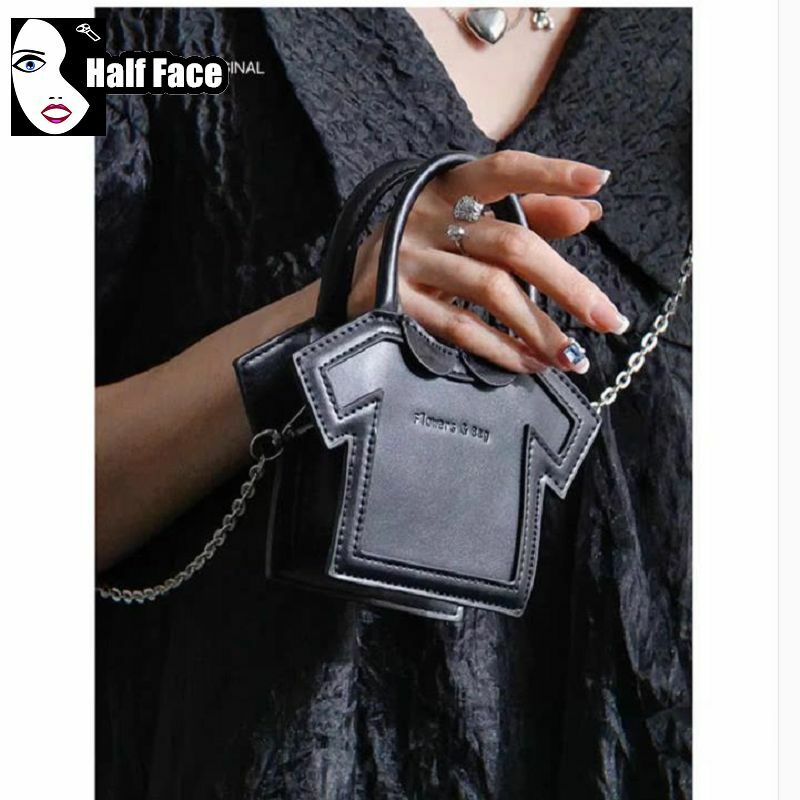 Y2K-Bolso de mano gótico Harajuku para mujer, bolso Punk avanzado, un hombro, Lolita, traje versátil, cadena cruzada, Mini bolsos de mano