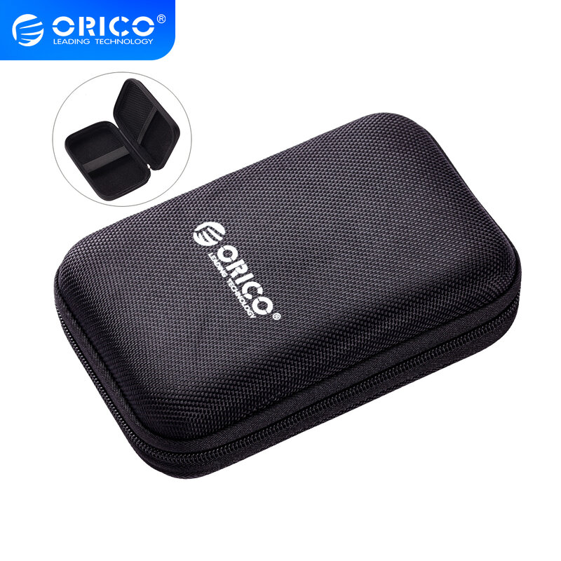 ORICO 하드 디스크 보관 보호용 휴대용 하드 디스크 케이스, 단색 보호 가방, 2.5 인치