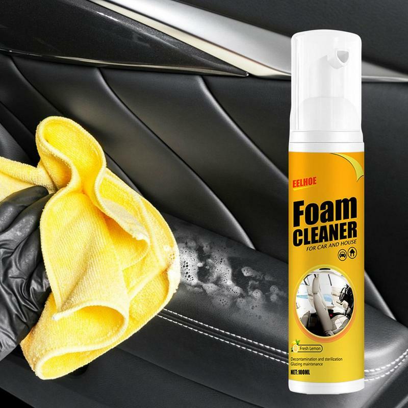 Car Cleaner Foam Multipurpose No Rinse Car Wash Interior Stain Remover Door Brake Parts Cleaner All-Purpose Household Cleaners
