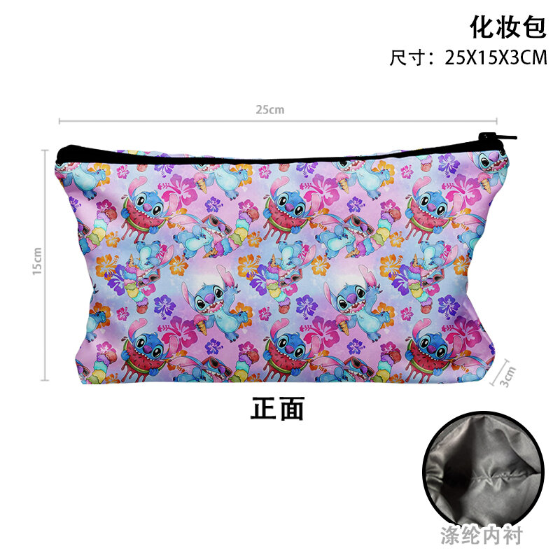 Disney Lilo Stitch Christmas M7760 Anime Briefcases Cartoon Makeup Bag Casual Pen Bags Storage Handbag Gift