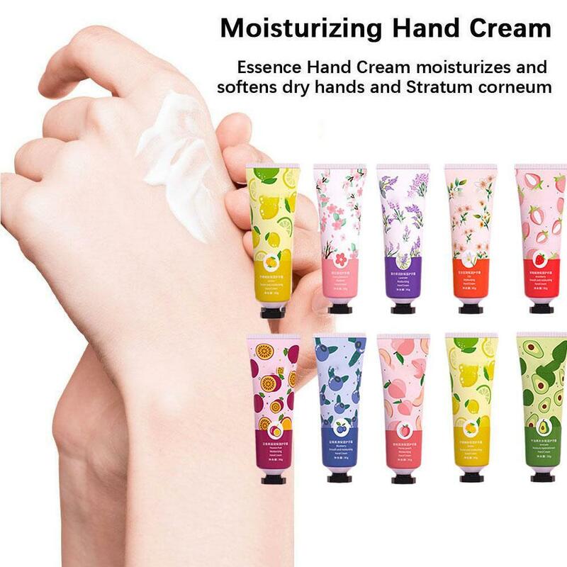 Fruity Flowery Hand Cream, Hidratante, Anti-Rugas, Reparação das Mãos, Cremes de Beleza, Anti Random Care, Skincare Cream, 1pc