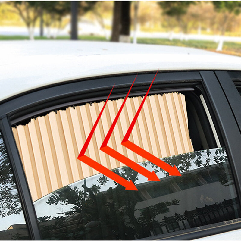 2Pcs Car Sunshades Magnetic UV Protection Curtain Privacy Window Sun Shade Window Shield Auto Interior Protective Accessories