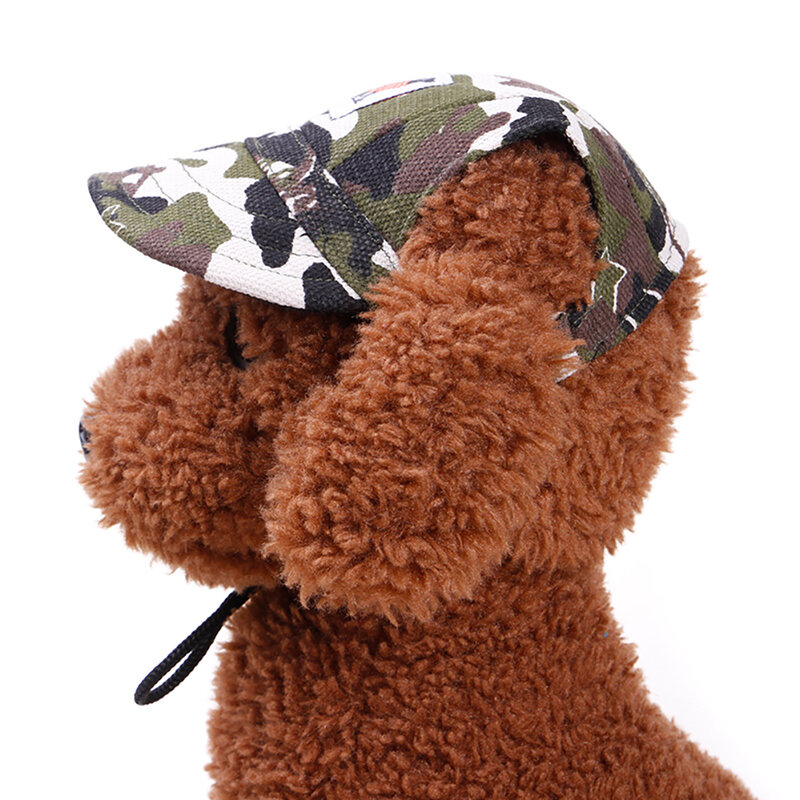 الحيوانات الأليفة الكلب قبعة بيسبول قبعة مع الرقبة حزام قابل للتعديل مريحة الأذن ثقوب ل صغيرة كلاب متوسطة وكبيرة الحجم في ردور الشمس حماية