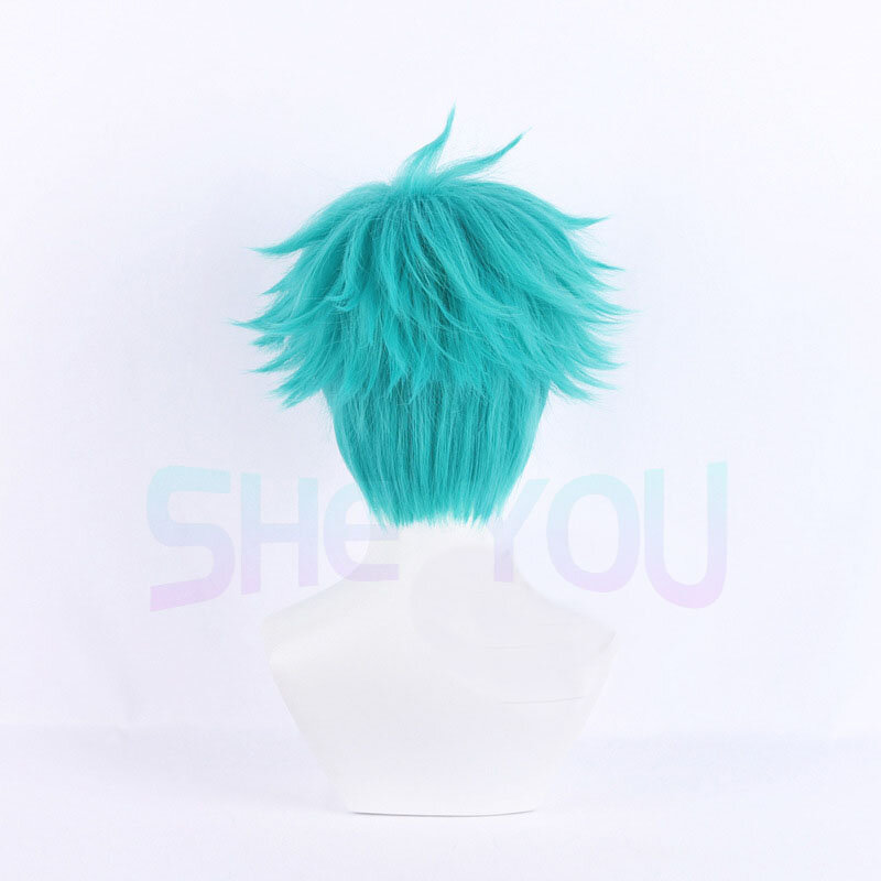 LOL Heartsteel Aphelios Cosplay Wig Aphelios Blue Cosplay Wigs Heat Resistant Synthetic Hair Halloween Role Play Wigs