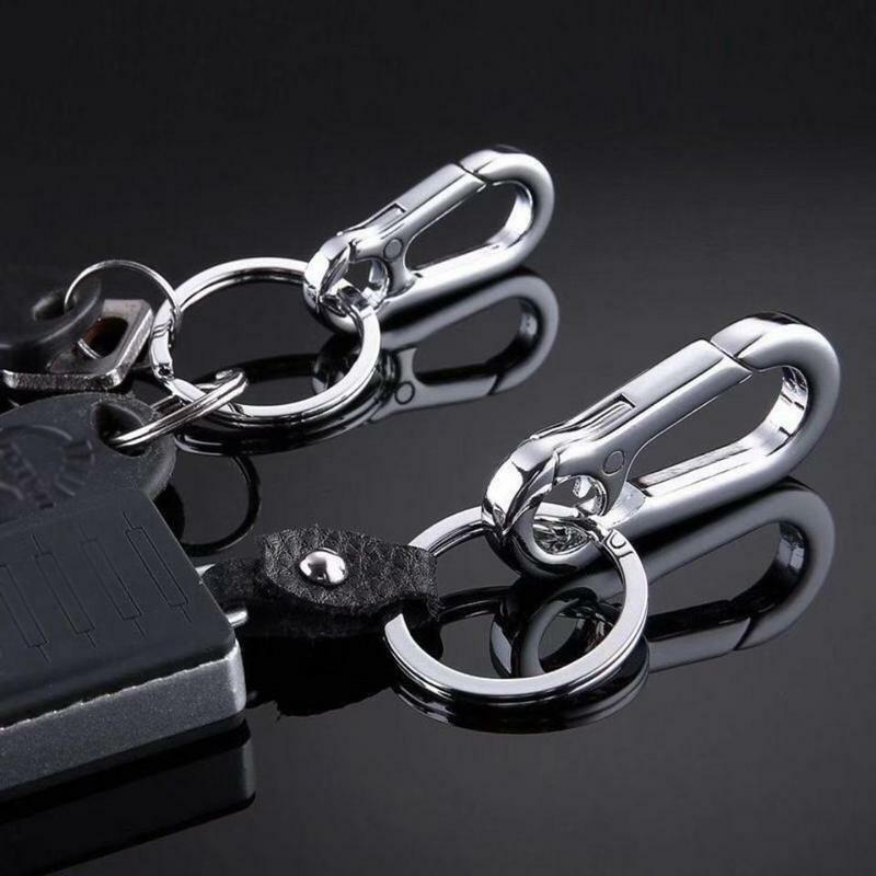 Gantungan kunci mobil gesper labu, gantungan kunci mobil bentuk karabiner kuat, aksesori gantungan kunci logam tugas berat