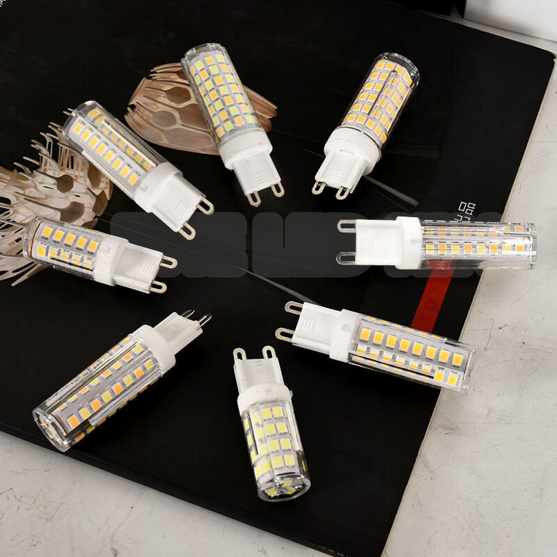 Minilámpara LED G9 de 5W, 7W, 9W, 12W, 15W, 18W, CA de 220V, SMD2835, ángulo de haz de 360, reemplazo de luces halógenas de araña