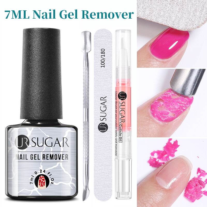 UR SUGAR 3-5 Mins Fast Remover Magic Remover Gel Nail Polish Soak Off UV LED Gel Semi-permanent Manicure Nail Polish Remove Tool