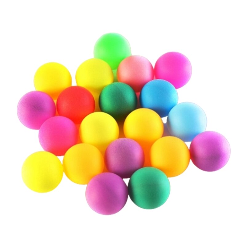 B36F 50 Uds. Pelota tenis entretenimiento, pelota Pongs colores, pequeña pelota plástico para arte DIY y