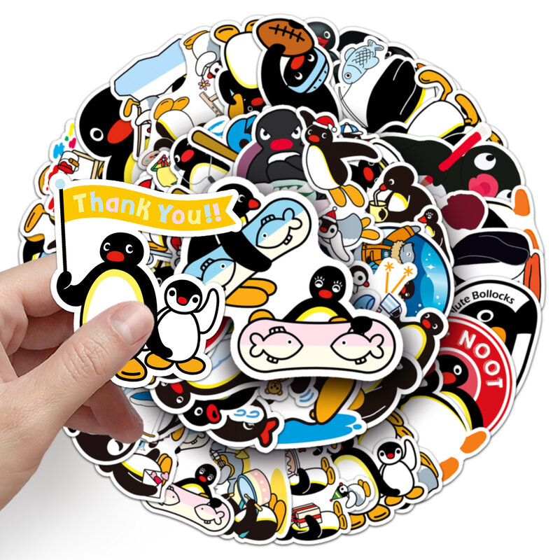50Pcs Cute Cartoon Penguin Series Graffiti Stickers adatto per caschi per Laptop decorazione Desktop adesivi fai da te giocattoli all'ingrosso