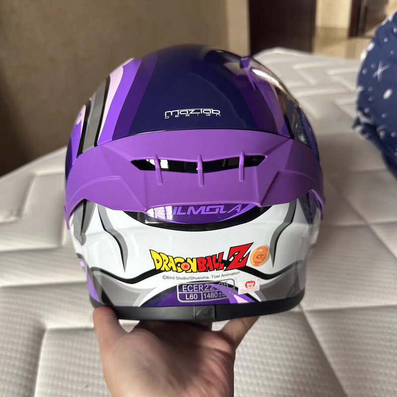 Мотоциклетный шлем Dragon Ball, гоночный шлем на все лицо, для езды по бездорожью