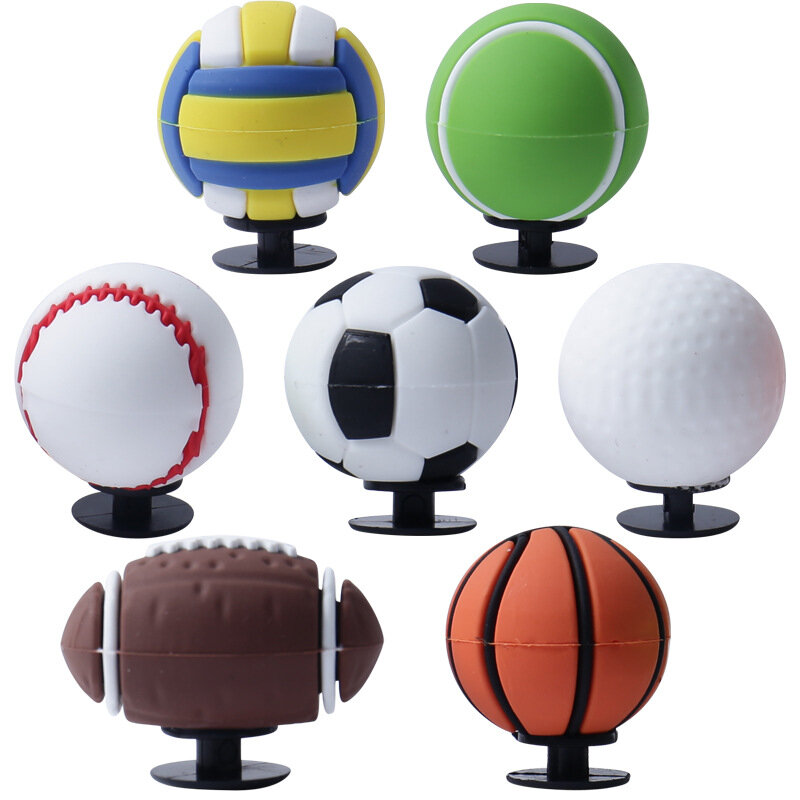 3D стереоскопический баскетбольный мяч, мяч для футбола, мяч для гольфа, застежка для обуви, шармы, аксессуары, украшения для сандалий, забивка, сделай сам