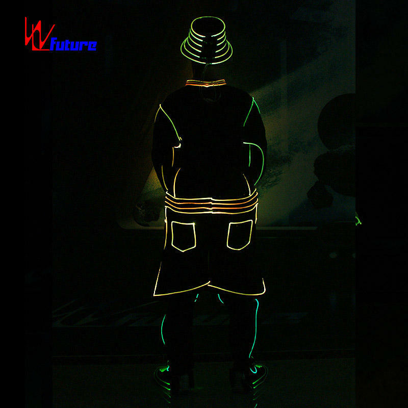ชุดกีฬาบาสเก็ตบอลแนวสตรีทบอลเสื้อผ้าไฟ LED เครื่องแต่งกายชุดเต้นรำพร้อมโปรแกรมสำหรับเด็กผู้ชาย