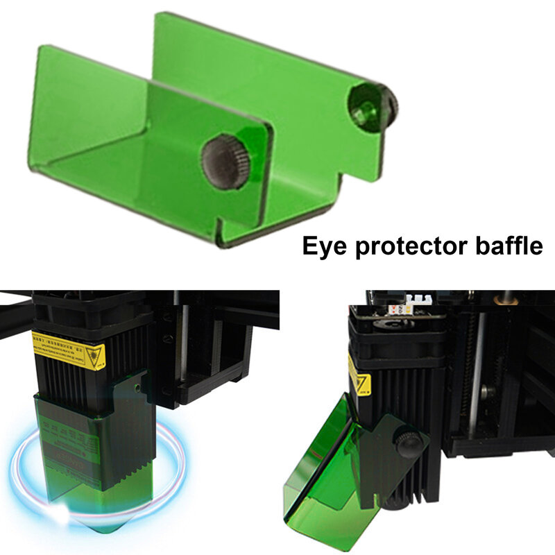 Lasers módulo de proteção caso de proteção lasers módulo de acrílico capa de filtro verde vermelho lasers lente caso para lasers diretos vista