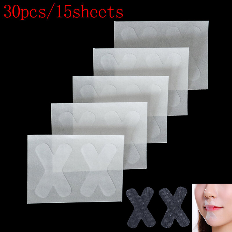 30Pcs Sleep Strips Night Snoring Sticker Advanced Gentle Mouth Tape Nose Sleeping Less Mouth Breathing