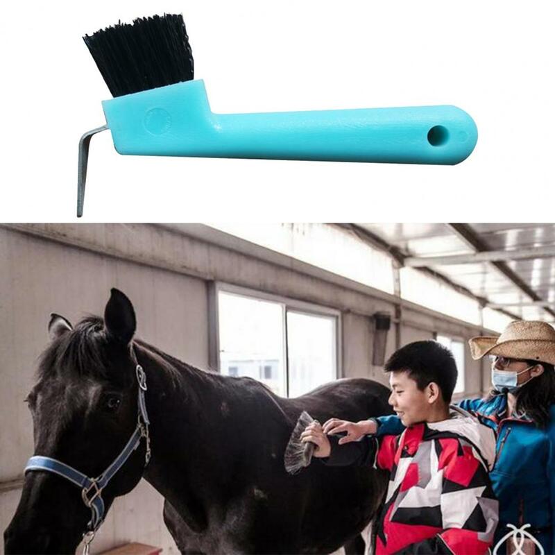 Premium cavalo casco escova de limpeza, Horse Care Supplies, pendurado buraco ferradura, uso profissional