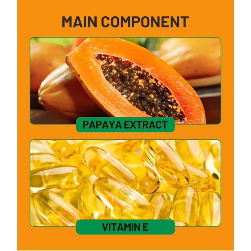 Gel exfoliant éclaircissant à papaye, nettoyant exfoliant pour le visage, crème exfoliante à papaye, hydratante