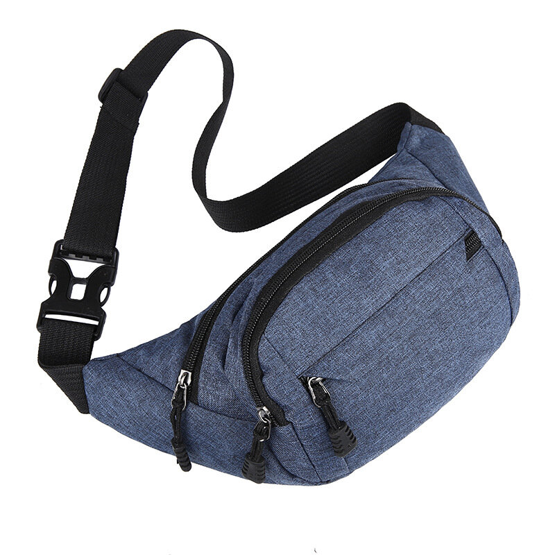 Casual Outside Tactical Oxford Strap Chest Bag Fashion Outdoor Running Moving Phone Bag Oxford Cloth Wear-resistant Waist Packs