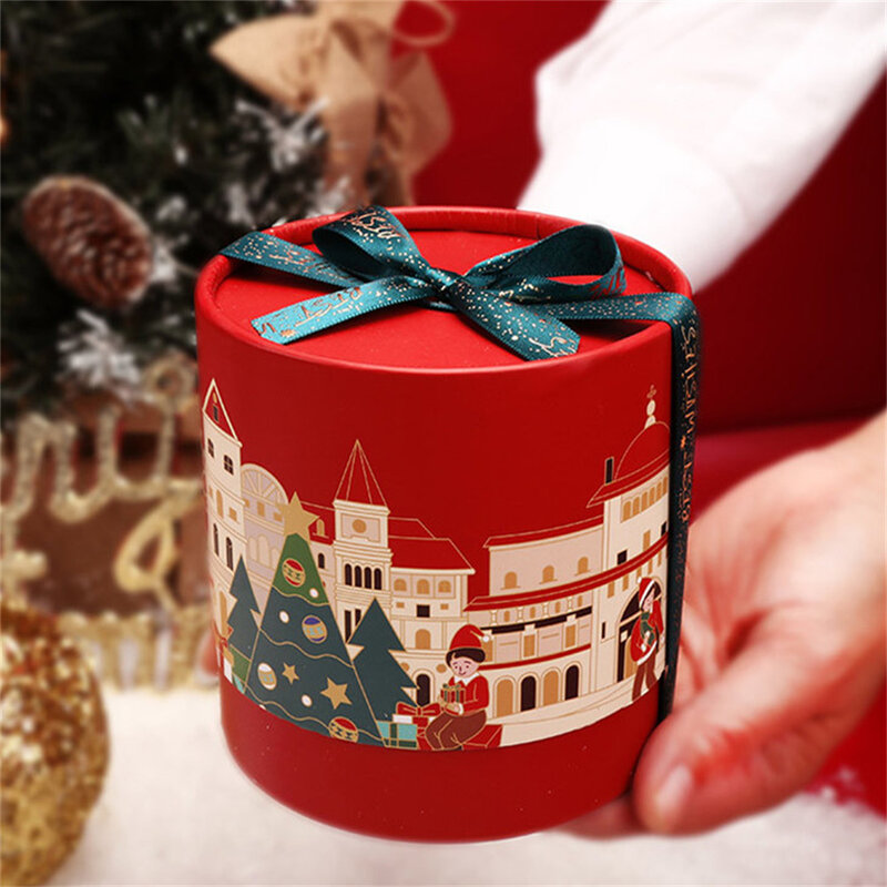 Kemasan perhiasan kertas kotak penyimpanan permen cokelat casing hadiah pernikahan dekorasi Paskah Natal malam apel ember baru 2024