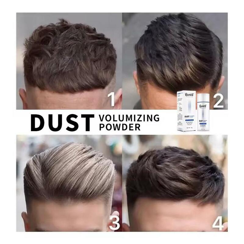 Bubuk Styling rambut pria, bedak Styling alami kontrol minyak, bubuk rambut halus, bedak Volume rambut, Styling tahan lama untuk pria M3E4