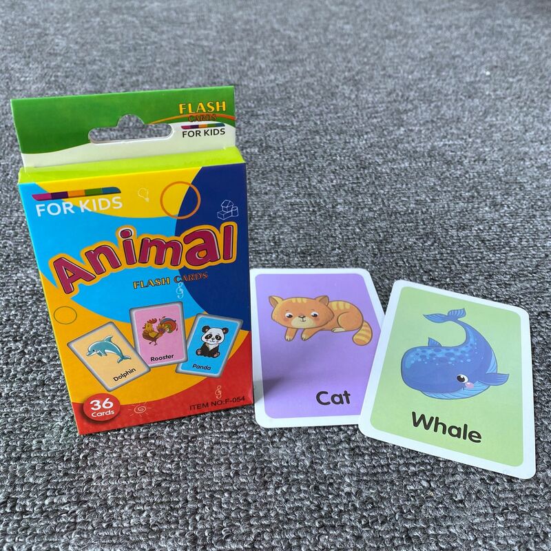 Juego de tarjetas de aprendizaje para bebé, tarjetas Flash de estimulación temprana, juegos interactivos para niños, regalos, 36 unidades