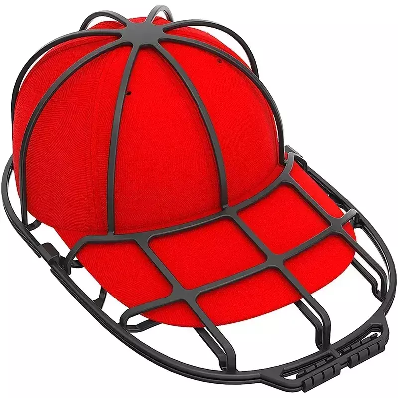 Gorra de béisbol multifuncional, arandela de ajuste, marco de lavado de PP, jaula de lavado de doble cubierta, Protector de limpiadores de sombreros