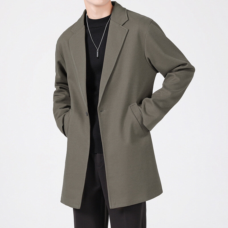 Mrmt-男性用の小さな厚いウールのジャケット,カジュアル,ルーズフィット,トレンディ,美しい,韓国スタイル,新しい,2022