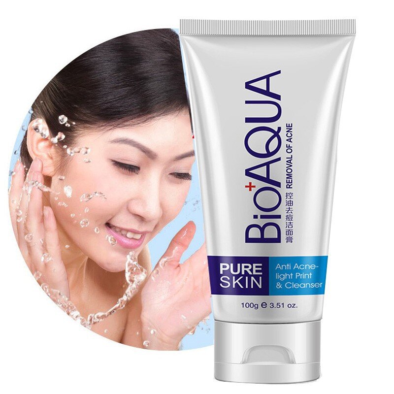 Bioaqua-limpador facial, tratamento da acne, cravo, limpador de pele, rosto limpo, removedor de acne, cuidados com o rosto, novo