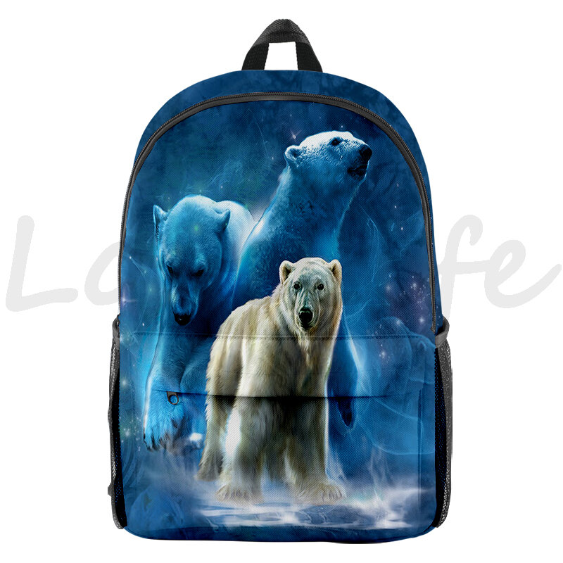 Crianças leão tigre lobo panda impressão 3d mochilas meninos meninas animais sacos de escola estudantes mochila unisex presentes