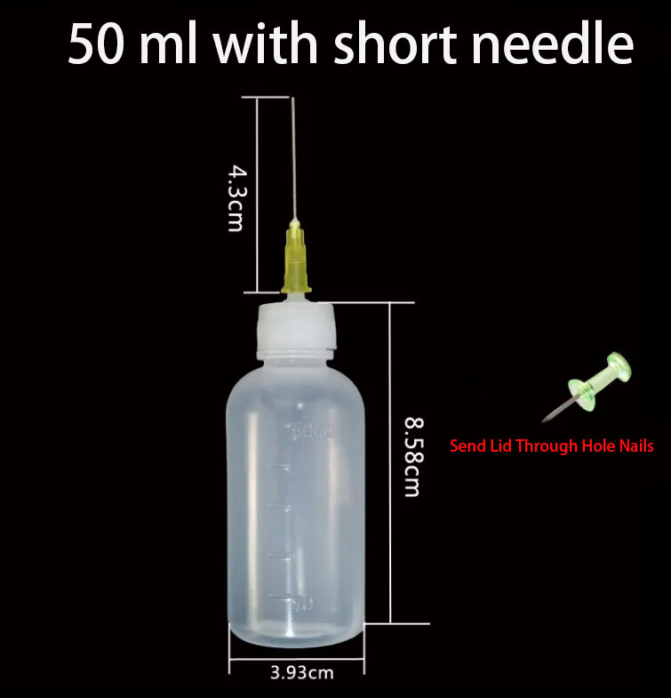 Dispensing Bottle Plastic Needle Glue Bottle Machine Oil Bottle Needle Drip Bottle Needle Nozzle Bottle with Needle Bottle