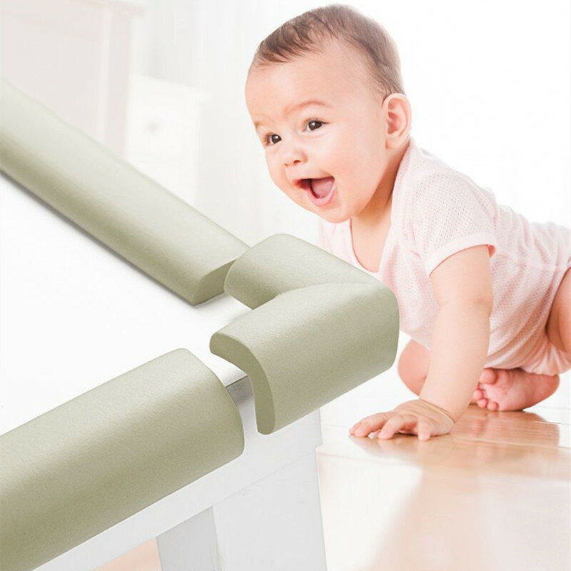 2 м, Детский защитный угловой край стола, противоударный угловой защитный уголок из пенопласта, защитный угловой бампер для мебели