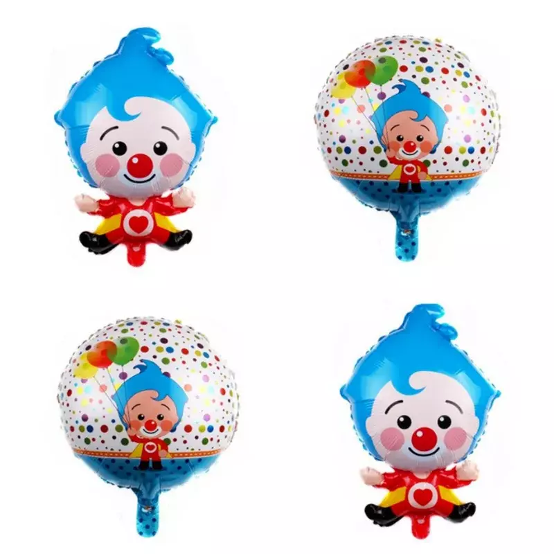 6 шт./набор, фольгированные воздушные шары в виде клоуна