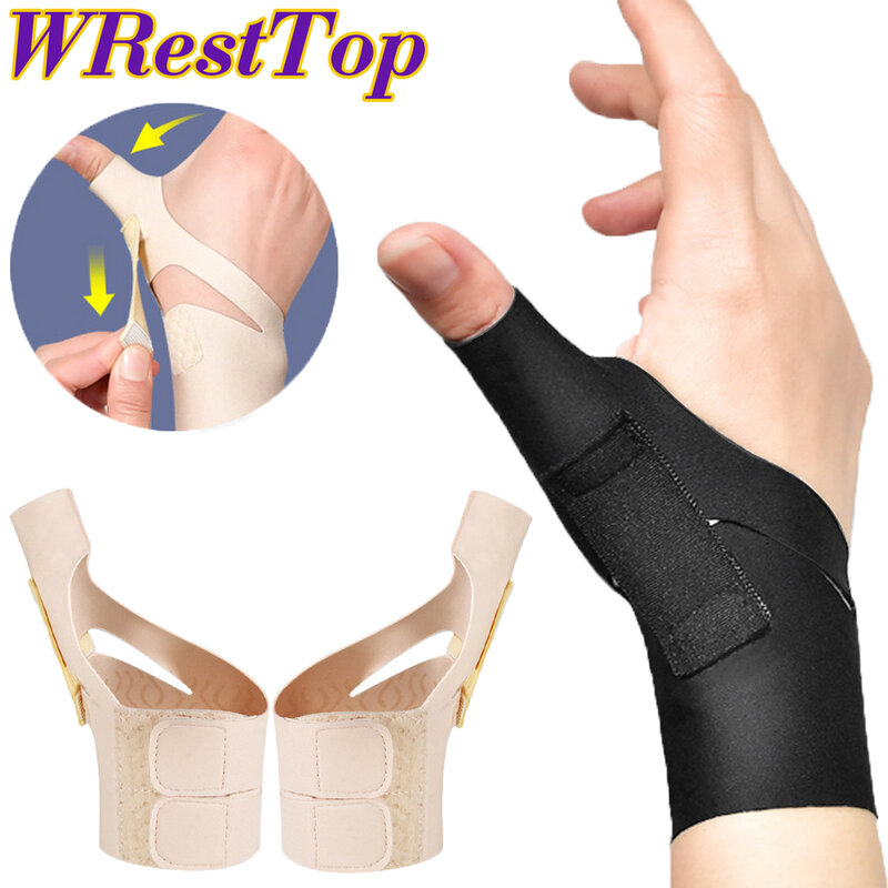 Estabilizador de polegar e pulso, alívio da dor, mão direita ou esquerda, manga de compressão macia, protetor para mulheres e homens, 1pc