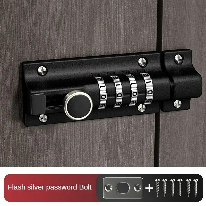 Cerradura de código de puerta de madera, cerrojo de aleación de Zinc, pestillo de seguridad, combinación de candado digital, hardware