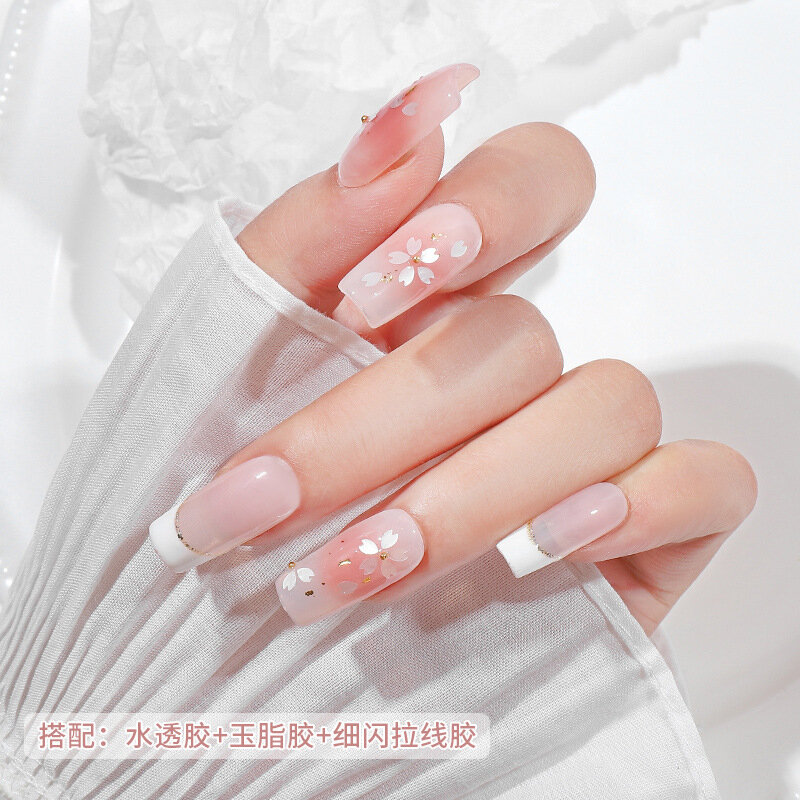 10 G/zak Cherry Bloemblaadjes Nail Pailletten Glitter Kleurrijke Kersenbloesems 3D Nail Art Decoraties