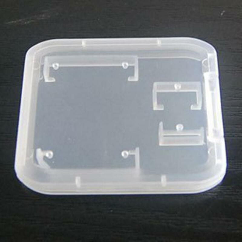 กล่องเก็บของ5 Pcs ล้างพลาสติกการ์ดความจำ SD บัตร TF ป้องกันผู้ถือ