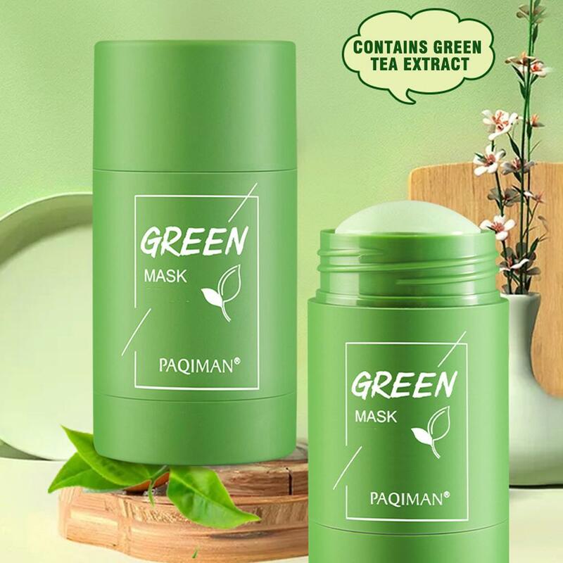 Chá verde limpeza vara máscara facial, esfregaço, acne psiquiatra, cravo, hidratante, filme limpo profundo, cuidados com a pele, 1, 2, 3, 5 pcs