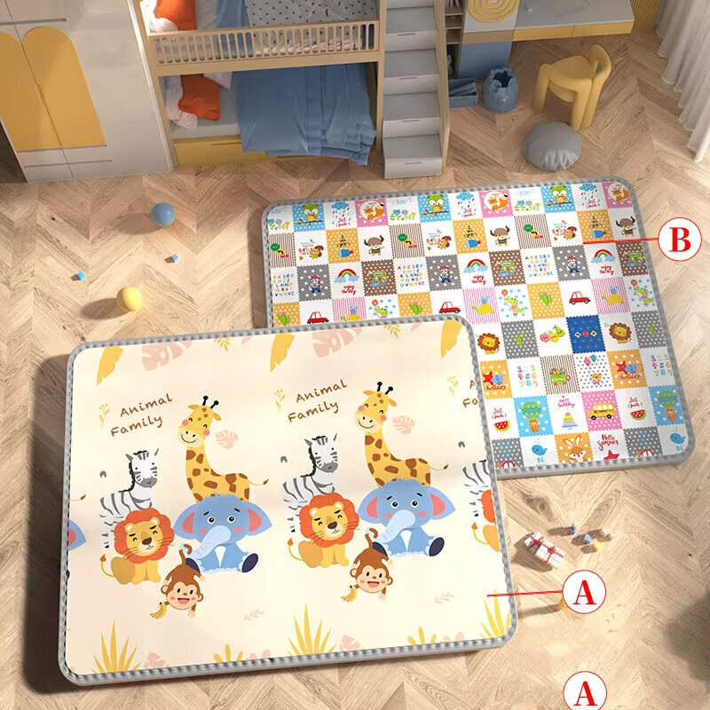 Doppelseitiges Muster Baby-Spiel matte ungiftige pädagogische Kinder teppiche im Kinderzimmer Kletter kissen Teppich aktiv Spiele Spielzeug