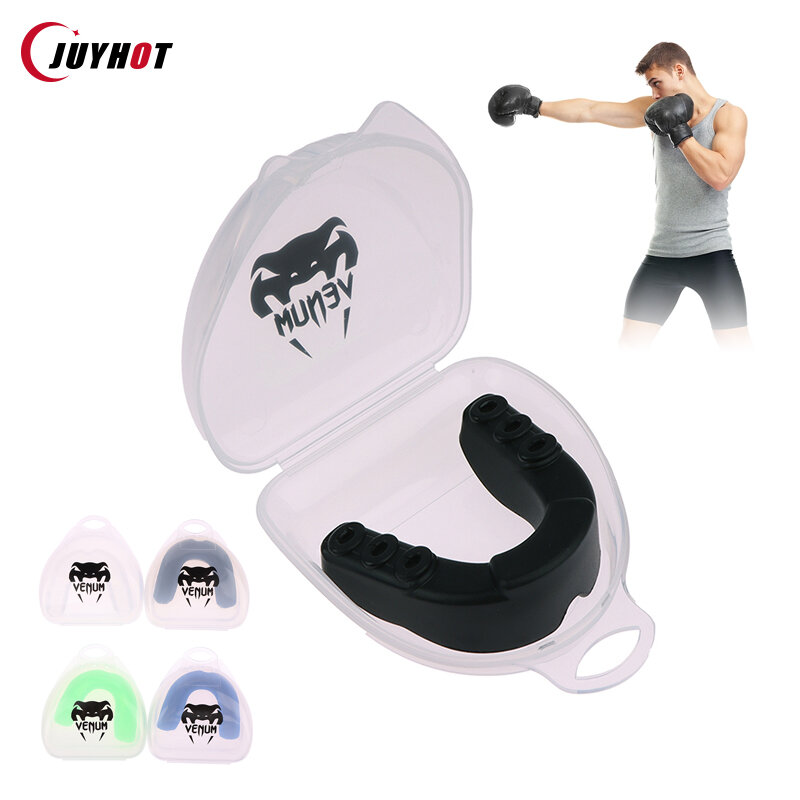 Protector bucal deportivo para adultos y niños, Protector de dientes para baloncesto, Rugby, boxeo y Karate