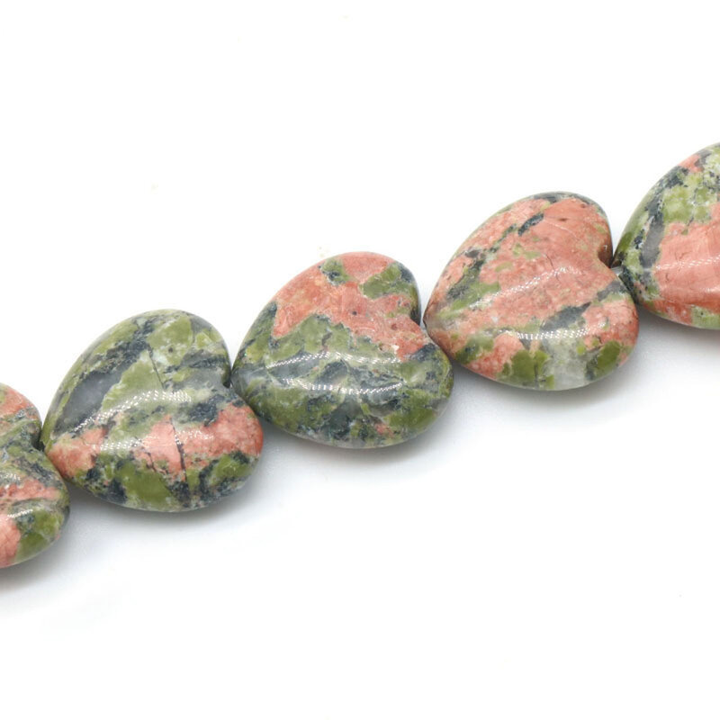Manik-manik batu alam kekasih bentuk hati pirus Opal manik ruang untuk membuat perhiasan Diy wanita kalung gelang aksesoris