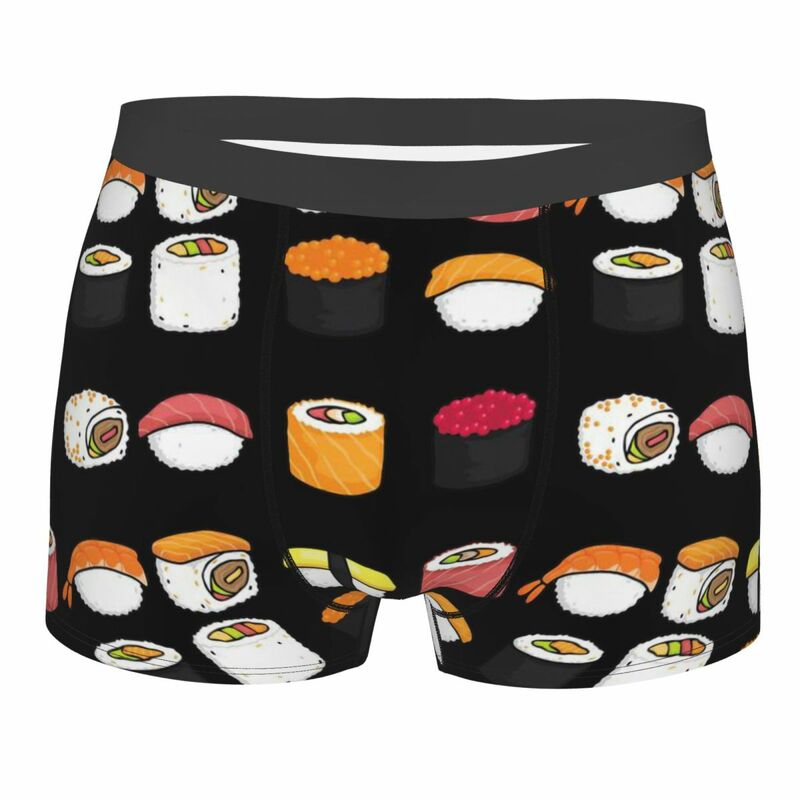 Onigiri Cuecas Padrão Sushi para Homens, Altamente Respirável, Impressão, Qualidade Superior, Idéia Do Presente, Sushi