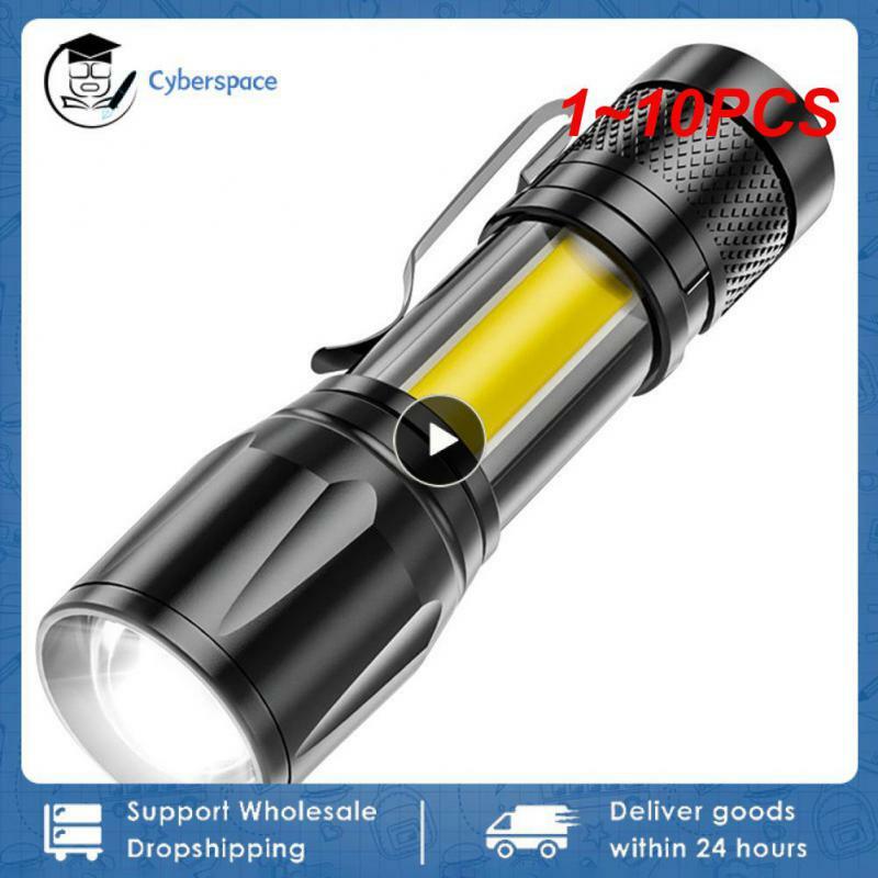 1 ~ 10 pz portatile ricaricabile zoom led torcia XP-G Q5 lampada lanterna 2000Lumen regolabile Penlight impermeabile mini