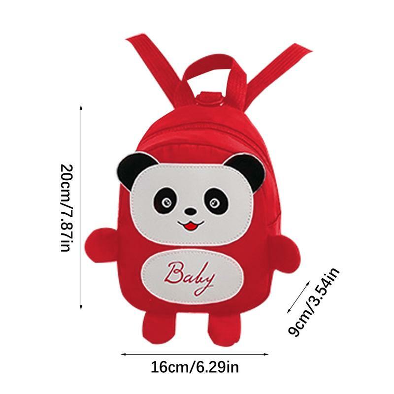 Zaino per bambini zaino Panda cartone animato per ragazze ragazzi prevenire le uscite perse zaino moda con cinturino per libri ombrello