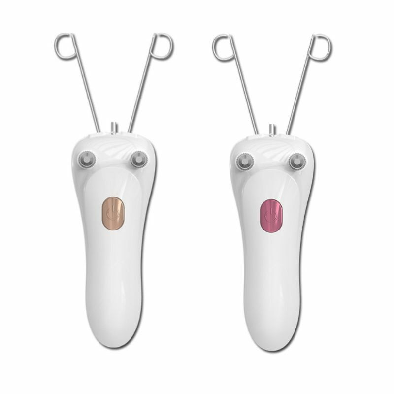 Listrik Mini untuk Pembersih Rambut Tubuh Wajah Perangkat Pemangkas Pencukur Epilator Benang Katun USB untuk Wanita Pengiriman Leher Lip Drop